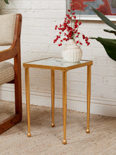 Load image into Gallery viewer, Gold Mirrored Side Table
