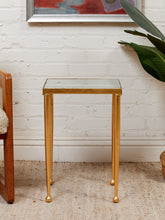 Load image into Gallery viewer, Gold Mirrored Side Table

