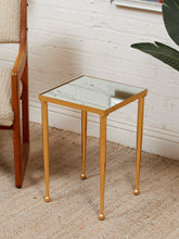 Load image into Gallery viewer, Gold Mirrored Side Table
