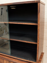 Load image into Gallery viewer, Faux Rosewood 1970’s Hutch

