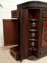 Load image into Gallery viewer, Camphor Wood Dry Bar Cabinet Mid Century Asian Chinoiserie
