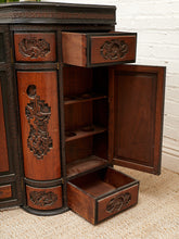 Load image into Gallery viewer, Camphor Wood Dry Bar Cabinet Mid Century Asian Chinoiserie
