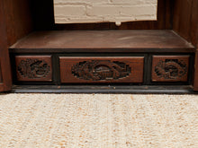Load image into Gallery viewer, Camphor Wood Dry Bar Cabinet Mid Century Asian Chinoiserie

