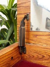 Load image into Gallery viewer, Oak Highboy with Flip Up Vanity Mirror
