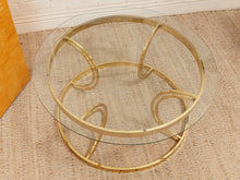 Load image into Gallery viewer, 1970s Round Mid Century Glass &amp; Chrome Coffee Table
