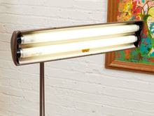 Load image into Gallery viewer, Vintage Copper, Brown Gooseneck Art Deco Beige Task Lamp
