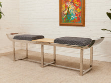 Load image into Gallery viewer, Rare 1970’s Chrome Bench
