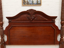 Load image into Gallery viewer, Cherry Wood Four Poster Bed - Vintage Late 20th Century
