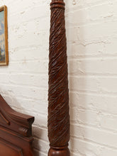 Load image into Gallery viewer, Cherry Wood Four Poster Bed - Vintage Late 20th Century
