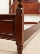 Load image into Gallery viewer, Cherry Wood Four Poster Bed - Vintage Late 20th Century
