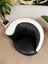 Load image into Gallery viewer, Nautilus Vintage Black and White Post Modern Chair
