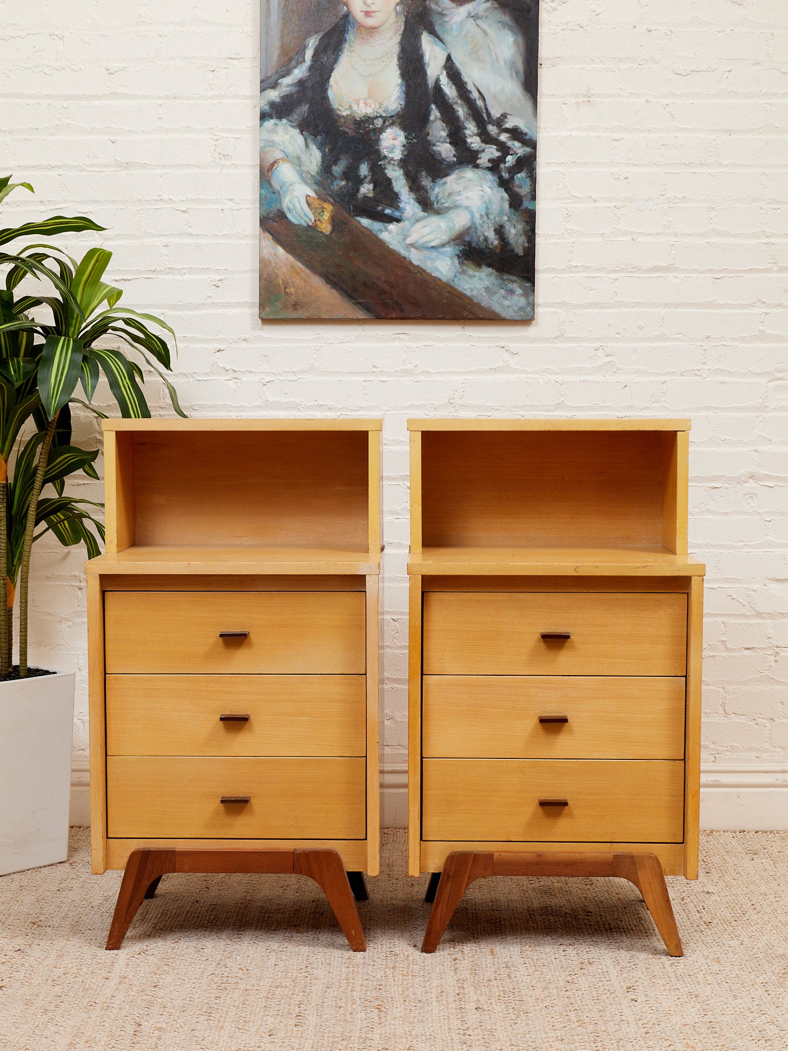 Johnson Carper 'Fashion Trend' Bedside Tables – Sunbeam Vintage