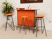 Load image into Gallery viewer, Orange Mid Century Bar Set 4 pieces
