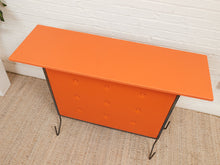 Load image into Gallery viewer, Orange Mid Century Bar Set 4 pieces
