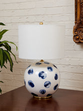 Load image into Gallery viewer, Blue Polk A Dot Lamp
