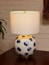 Load image into Gallery viewer, Blue Polk A Dot Lamp
