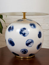Load image into Gallery viewer, Blue Polk A Dot Lamp
