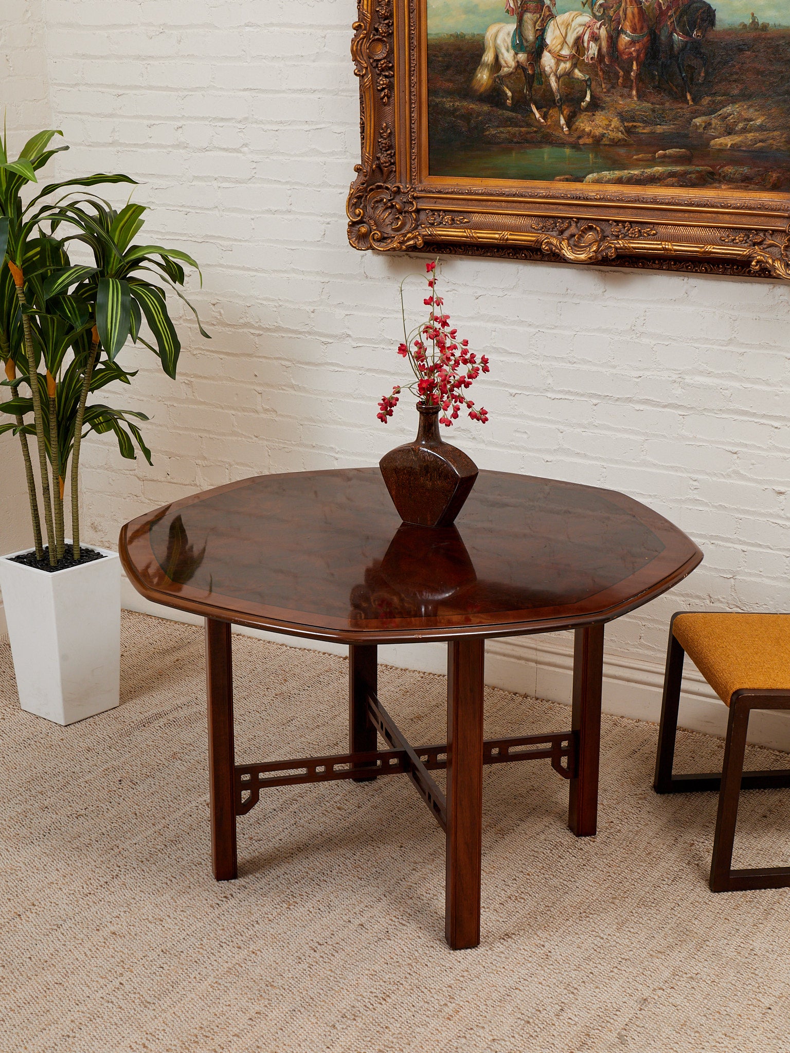 Drexel Burlwood Dining Table – Sunbeam Vintage