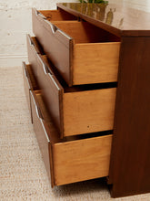 Load image into Gallery viewer, Six Drawer Mid Century Dresser by Basset
