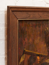 Load image into Gallery viewer, The Carrier Figurative Portrait Painting in Earth Tones  Signed by Svel 1977
