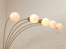 Load image into Gallery viewer, Five Headed Brass Vintage Floor Lamp
