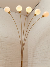 Load image into Gallery viewer, Five Headed Brass Vintage Floor Lamp
