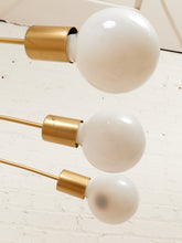 Load image into Gallery viewer, Five Headed Brass Vintage Floor Lamp
