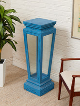 Load image into Gallery viewer, Blue French Vintage Pedestal
