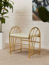 Load image into Gallery viewer, Gold Vanity Stool
