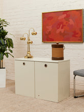 Load image into Gallery viewer, White Post Modern 2 Drawer End Table
