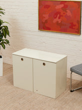 Load image into Gallery viewer, White Post Modern 2 Drawer End Table
