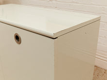 Load image into Gallery viewer, White Post Modern 2 Drawer End Table
