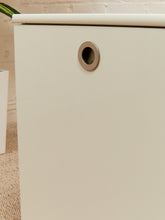 Load image into Gallery viewer, White Post Modern 2 Drawer End Table
