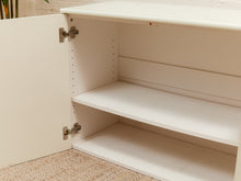 Load image into Gallery viewer, White Post Modern 2 Drawer End Table
