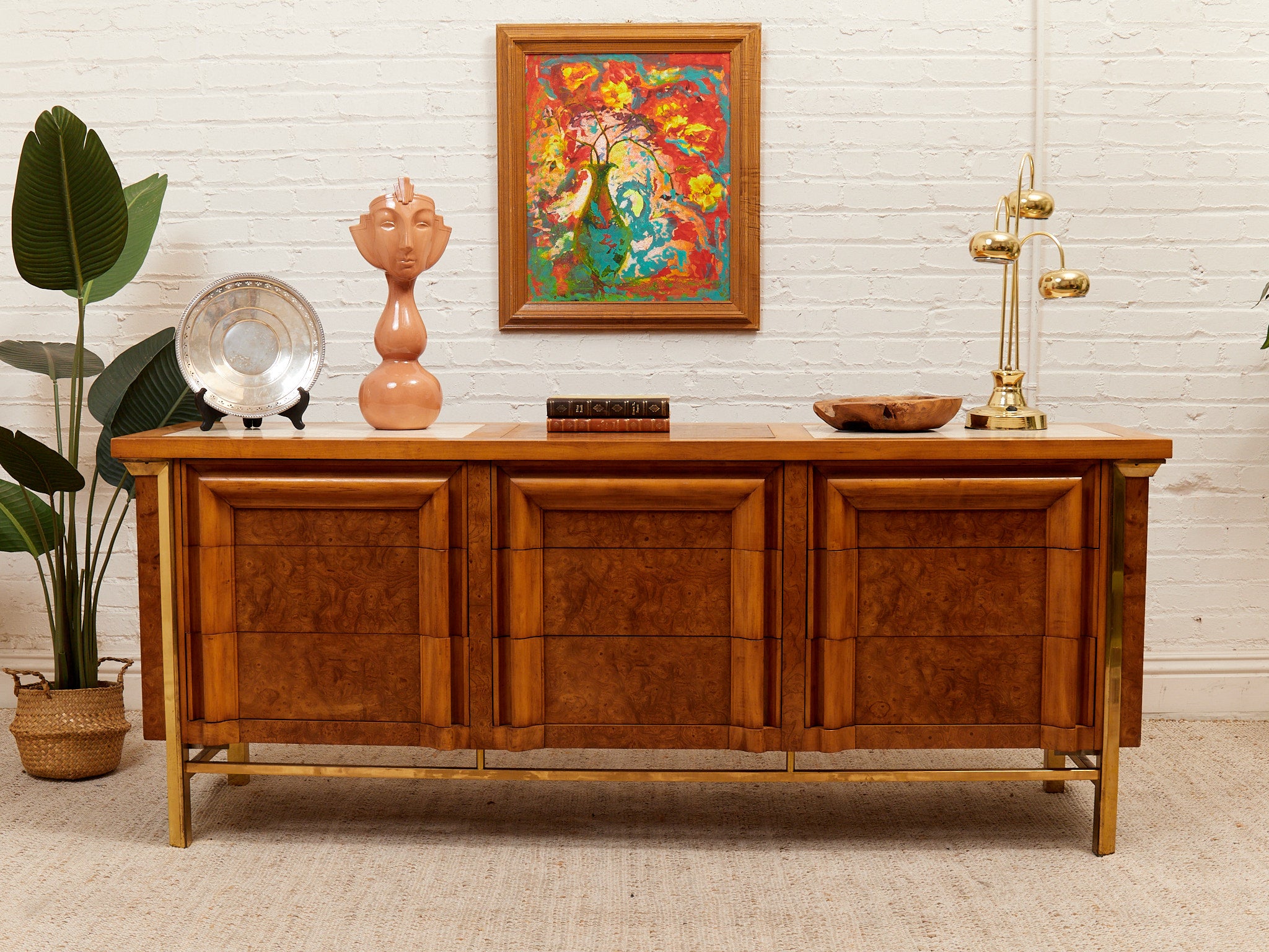mid century modern nightstand and dresser set Furniture of America Forma Mid-Century Modern 4-Piece Walnut Solid Wood Storage Platform Bedroom Set