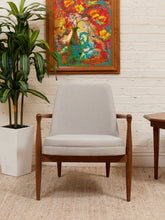 Load image into Gallery viewer, Curved Ivory Lounge Chair
