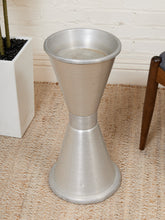 Load image into Gallery viewer, Mid Century Hourglass Sculptural Aluminum Planter or Pedestal
