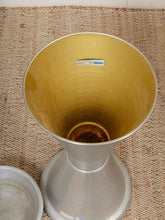 Load image into Gallery viewer, Mid Century Hourglass Sculptural Aluminum Planter or Pedestal
