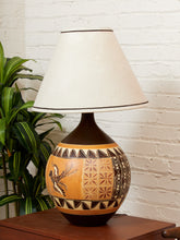 Load image into Gallery viewer, Tribal Southwestern Mid Century Lamp
