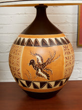 Load image into Gallery viewer, Tribal Southwestern Mid Century Lamp
