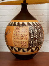 Load image into Gallery viewer, Tribal Southwestern Mid Century Lamp
