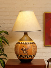 Load image into Gallery viewer, Tribal Southwestern Mid Century Lamp
