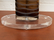 Load image into Gallery viewer, Orbit Lucite and Smoked Acrylic Table Lamp
