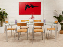 Load image into Gallery viewer, Seccose Mario Hasuike Italian Glass Dining Table with 6 chairs
