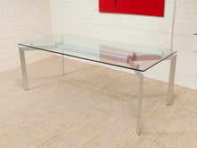 Load image into Gallery viewer, Seccose Mario Hasuike Italian Glass Dining Table with 6 chairs
