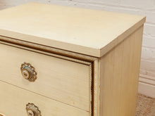 Load image into Gallery viewer, Double Drawer Flower Drawer Pull Table
