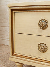 Load image into Gallery viewer, Double Drawer Flower Drawer Pull Table
