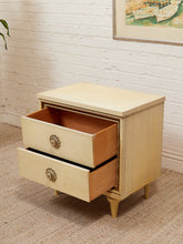 Load image into Gallery viewer, Double Drawer Flower Drawer Pull Table
