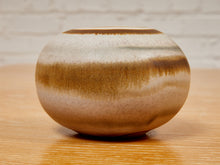 Load image into Gallery viewer, Studio Pottery Vase Blue and Golden
