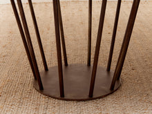 Load image into Gallery viewer, Oak Dining Table with Sculptural Iron Base
